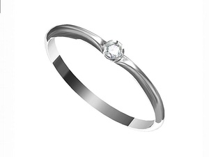 Zásnubní prsten s brilianty Leonka 1